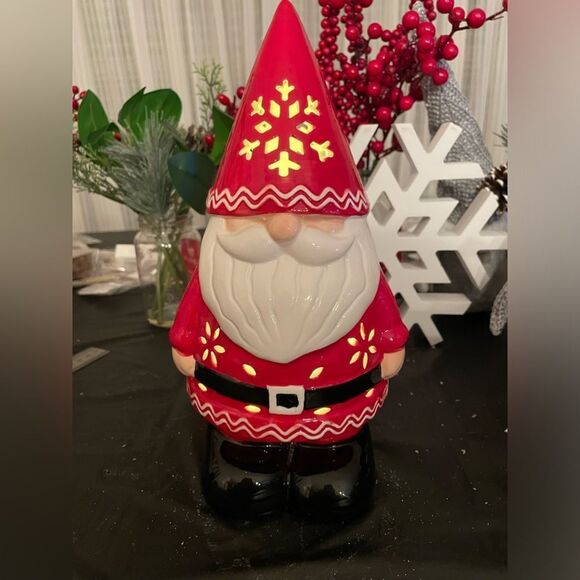 LIGHT UP CERAMIC SANTA - Picture 6 of 6